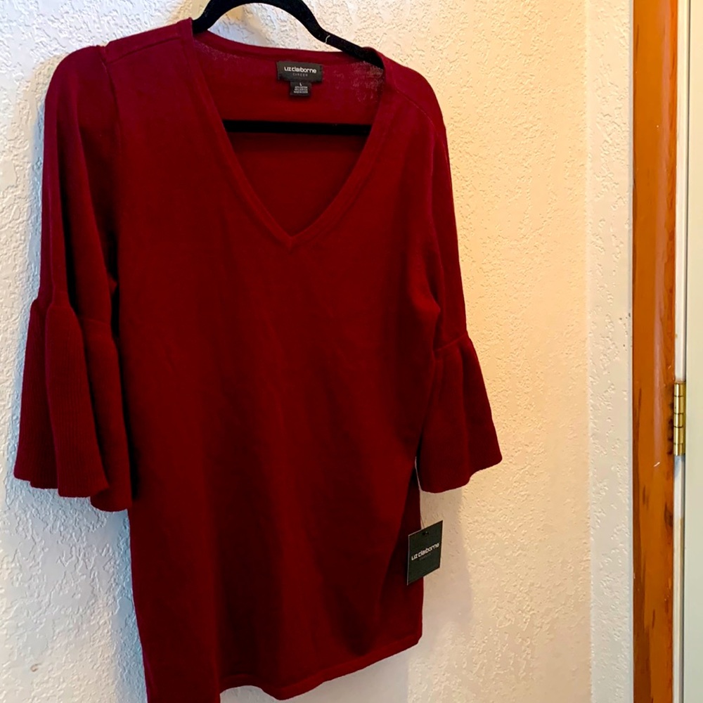 Burgundy Liz Claiborne large women’s sweater